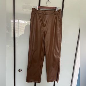 Aritizia knock off pleather brown pants